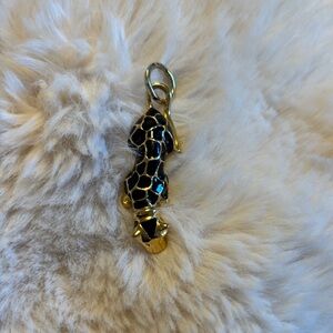 Gold and Black Leopard Charm